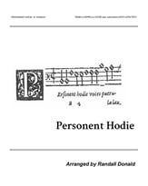 Personent Hodie SSAB choral sheet music cover